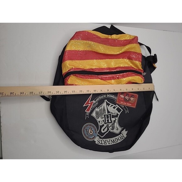 Harry Potter Hogwarts Backpack Book Bag School Bag Black Red Bag Storage - Picture 8 of 9